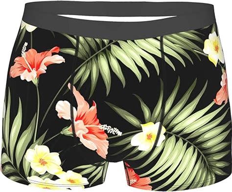 Hawaiian Tropical Flowers Men S Boxer Briefs Comfortable And Cool