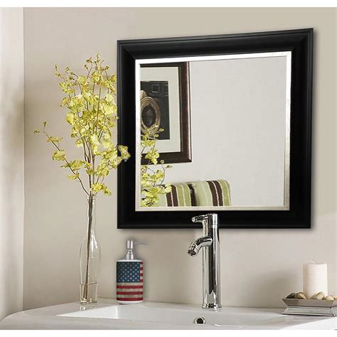 Square mirror designs are the latest in mirror designs that have been loved by many people. 36.5 in. x 36.5 in. Grand Black and Aged Silver Vanity ...