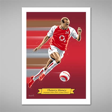 Thierry Henry Arsenal Football Invincibles Legend Art Print