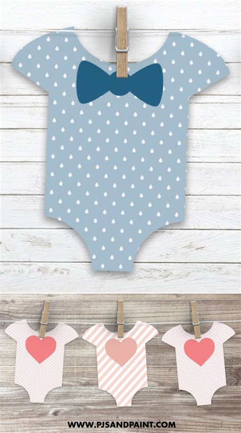 Free Printable Baby Shower Patterns Onesie Template