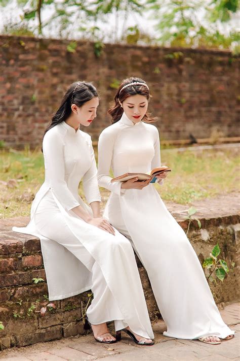 High Quality Vietnamese Ao Dai White Special Vietnamese Ao Etsy Ao