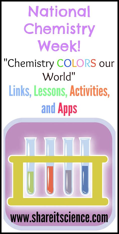 Share It Science National Chemistry Week 2015 Chemistry Colors Our