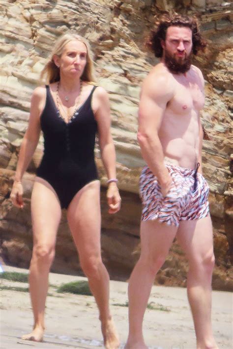 Aaron Taylor Johnson And Wife Sam Enjoy A Beach Day In Malibu Hollywood Life