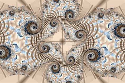 Illustration The Beautiful Fractal Patterns Of Lines Of Differe Stock