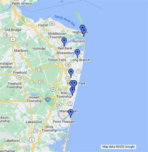 Map Of Jersey Shore Towns Maps For You