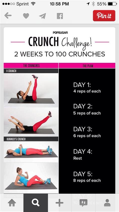 Crunch Challenge 2 Weeks To 100 Crunches Musely