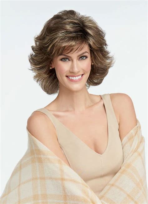 Gently Flipped Textured Layered Wig Makes A Dramatic Statement Easy As A Breeze Length Bangs 5