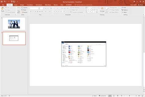 How To Capture And Insert A Screenshot On A Microsoft Powerpoint Slide