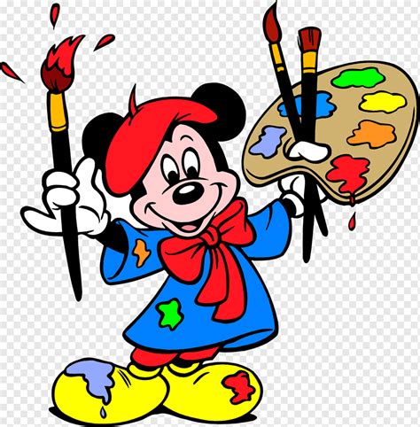 Mickey Mouse Illustration Mickey Mouse Minnie Mouse Mouse Paint