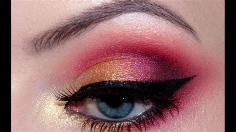 Red And Golden Eye Makeup Pics Saubhaya Makeup
