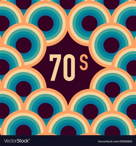 70s 1970 Abstract Stock Retro Lines Background Vector Image On