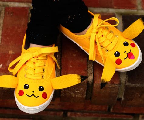 Diy Pikachu Shoes 5 Steps Instructables
