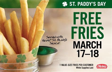 As part of the lockdown but are allowed to prepare food in their kitchens for collection or delivery, and many have been providing free meals to nhs staff and. Free Fries, Green Ketchup at Burger King for St. Pat's Day ...