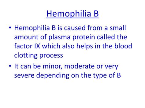 Ppt Hemophilia Powerpoint Presentation Free Download Id2136951