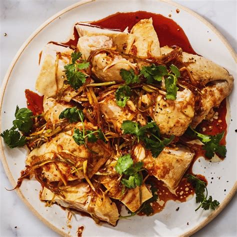 Cutting up whole chicken and making finger licking. White-Cut Chicken recipe | Epicurious.com