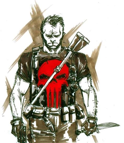 Punisher Sketch By Carlossoares On Deviantart