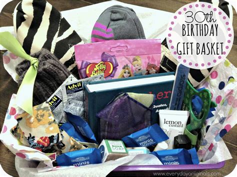 Check out our 30th birthday gift basket selection for the very best in unique or custom, handmade pieces from our spa kits & gifts shops. 30th Birthday Gift Baskets for Her Crafty Gift Ideas for ...