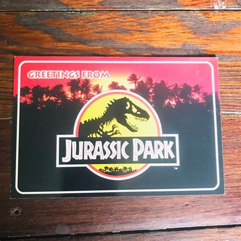 Vintage 1993 Jurassic Park Postcard Etsy