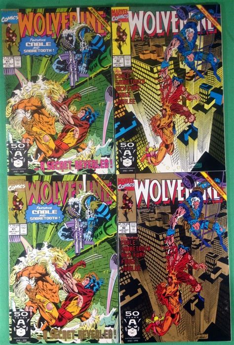 Wolverine 1988 41 42 Nm Both 1st And 2nd Print Gold Variants