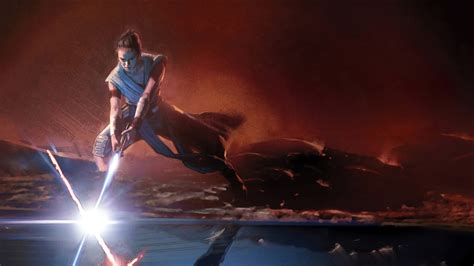 Star Wars The Rise Of Skywalker Lightsaber Rey Star Wars With Blur