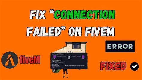 How To Fix Fivem Connection Failed Recv Failure Connection Was Reset