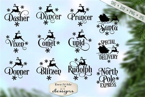 Moore's 1823 poem, a visit from st. Reindeer Names - Christmas Bundle - North Pole Santa - SVG ...