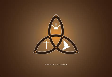 Premium Vector Trinity Sunday With Religious Trinity Symbol Vector
