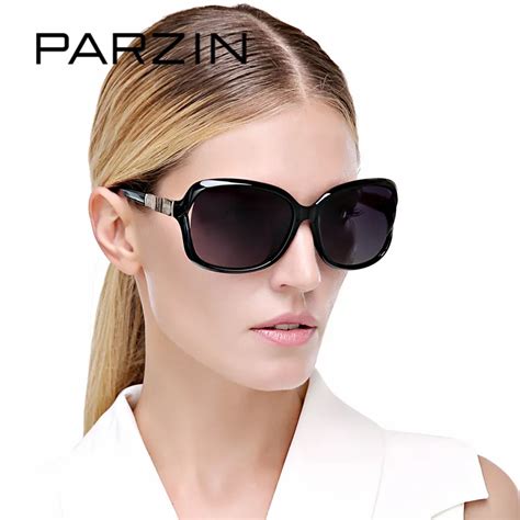 Parzin Brand Fashion Sunglasses Women Big Frame Polarized Sunglasses Elegant Luxury Brand