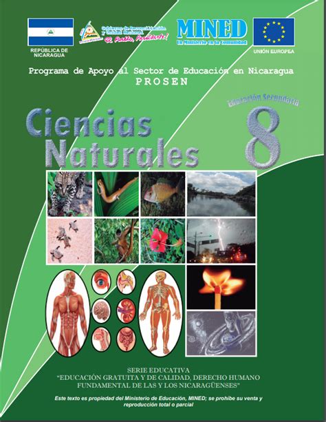 🥇【 Libro De Ciencias Naturales 8vo Octavo Grado Nicaragua
