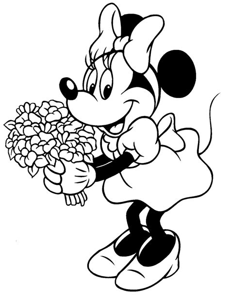 Free Kids Coloring Minnie Mouse Coloring 3