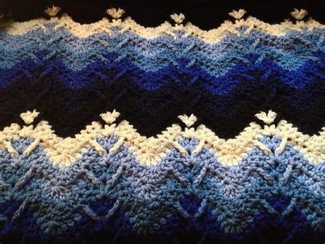Crochet Blanket Used Mountain Mist Pattern Bridge Over Troubled Waters