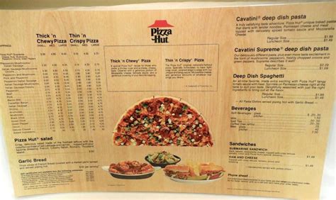 Pizza hut opening and closing hours. Pizza Hut menu, 1975. : VintageMenus
