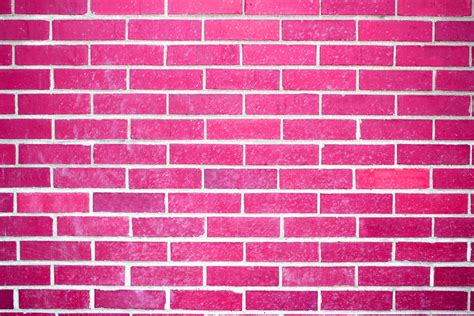 Unique And Stylish Brick Wall Background Pink Available For Free Download