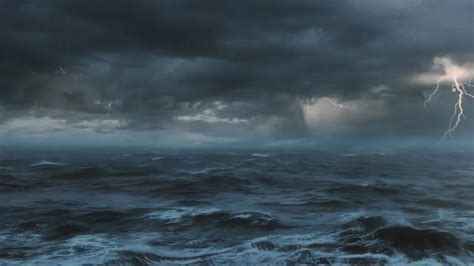 ⚡️ 10 Hours Thunderstorm At Sea Sounds For Sleeping Thunder Rain Oc