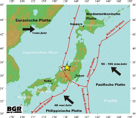 Japan liegt in einer tektonischen. BGR/Seismologie/Erdbeben Japan