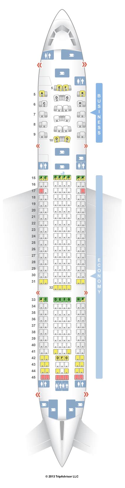 Seatguru Seat Map Etihad Airbus A330 200 V1 332