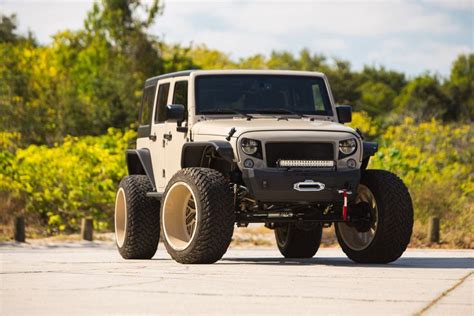 Stylish Wrangler On Huge Fuel Off Road Wheels Will It See Mud Water