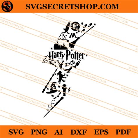 Harry Potter Lightning Bolt SVG, Harry Potter SVG | SVG Secret Shop