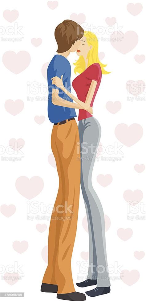 Lovers Kissing Stock Illustration Download Image Now Istock