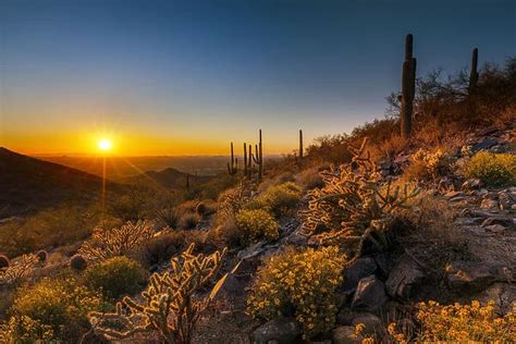 Sunset At Mcdowell Sonoran Preserve Scottsdale Arizona