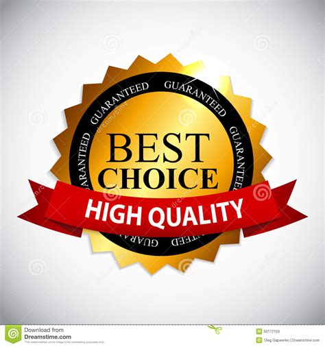 Best Choice Label With Ribbon Vector Illustration Stock Vector ...