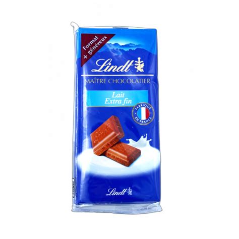 Tablettes Chocolat Lait Extra Fin Gr LINDT