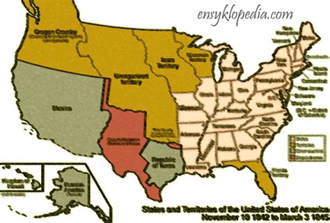 Map Of United States 1845 Printable Map