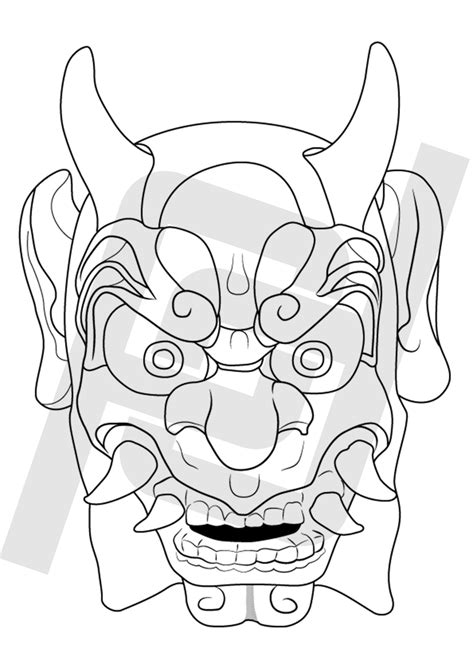 Oni Mask Vector By Pulpetmaster On Deviantart