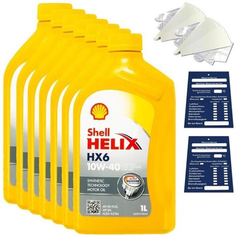 Litres D Huile Moteur Originale Shell Helix Hx W Mb