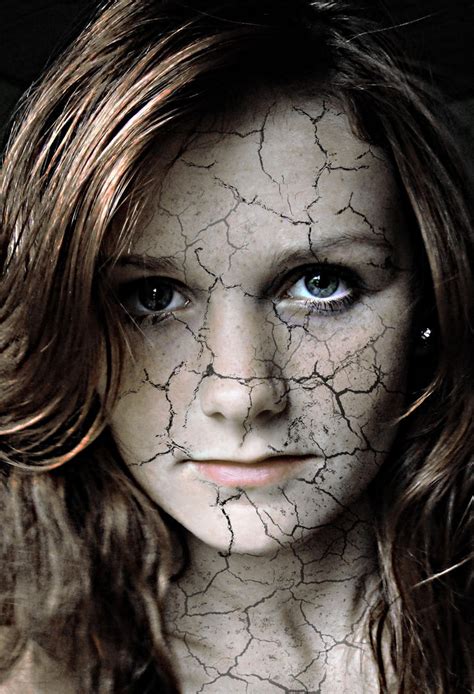 Cracked Face By Missnille On Deviantart