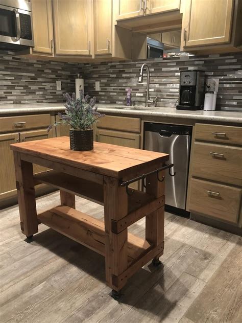 Kitchen Island Etsy In 2021 Freestanding Kitchen Island Portable