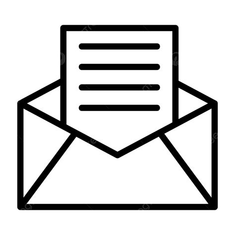 Letter Line Icon Vector Letter Icon Email Inbox Png And Vector With