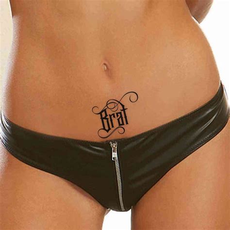 3x Kinky Adult Temporary Tattoos Tramp Stamps Ddlg Bdsm Etsy