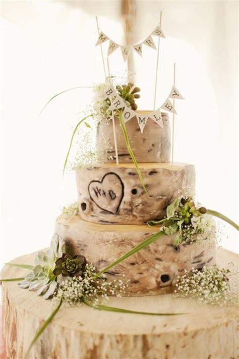 54 Unique Woodland Wedding Cakes To Get Inspired Weddingomania